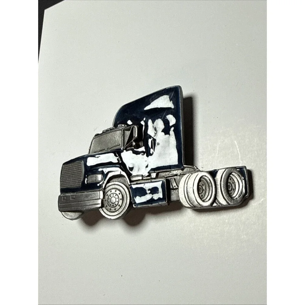 Vintage Buckles Of America 1980 Kenworth Semi Truck Belt Buckle Made in USA